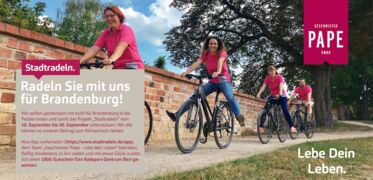 Geschwister Pape Pflegedienst Stadtradeln in Brandenburg