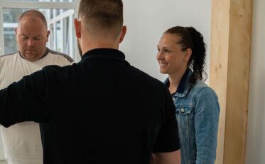 Eilyn & Robert Pape bei der Baubegehung der Flakowski Residenz
